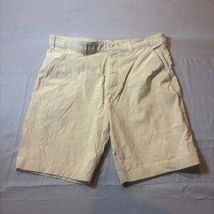 Eddie Bauer Mens Horizon Guide Chino Shorts Tan Khaki Hiking Travel Size 38